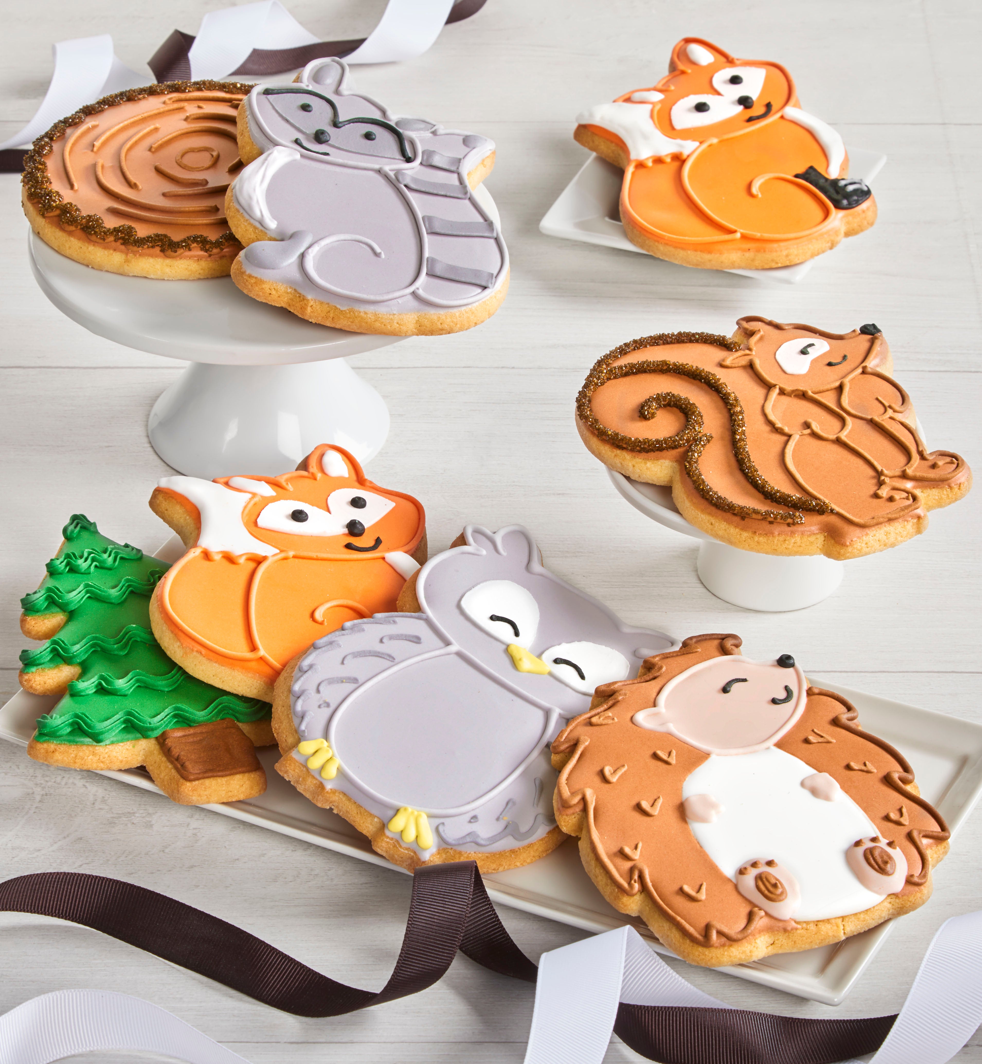 Woodland Iced Cookies